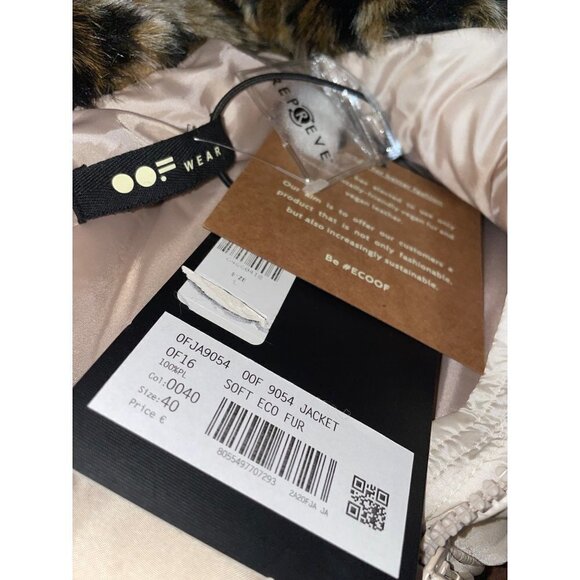 Anthropologie OOFWEAR Oversized Fleece Faux Teddy Fur Leopard Size 40 US 2 NWT - Picture 10 of 10